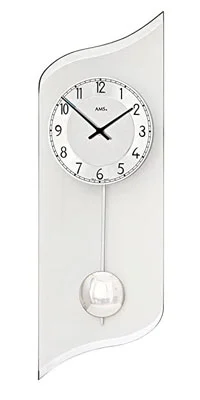 Glass Pendulum Wall Clock