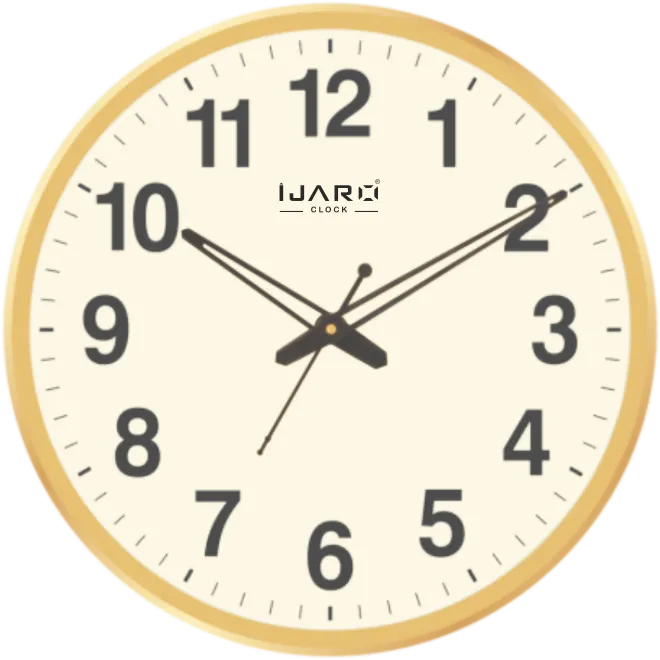 Yellow Office Quartz Wall Clock