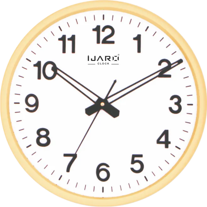 Yellow Office Quartz Wall Clock