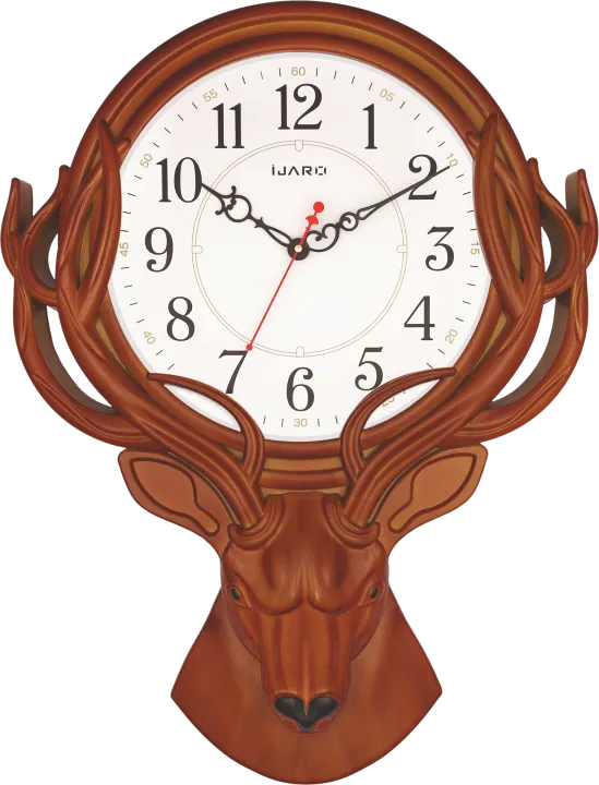 Deer-design Brown Antique Wall Clock