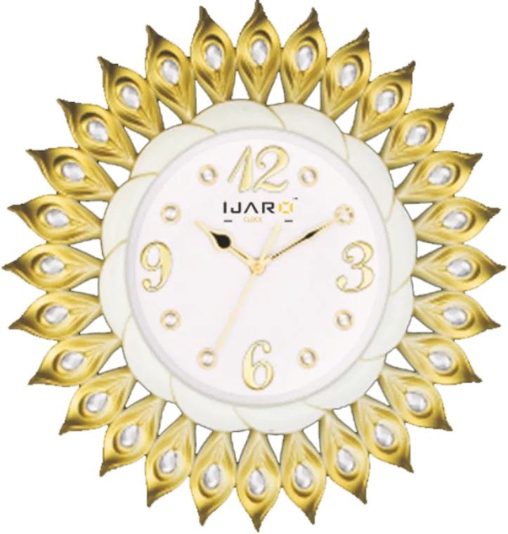 Yellow Decorative Wall Clock