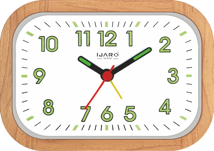 Brown Alarm Table Clock