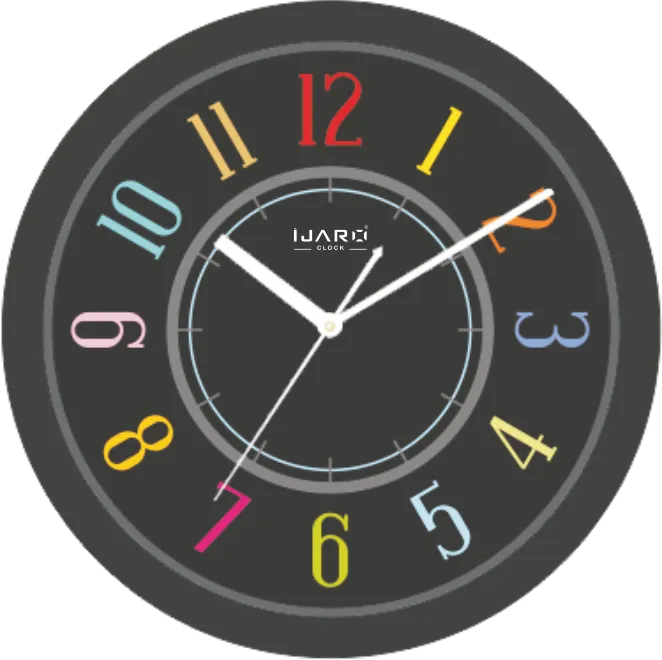 Rounded Analoge Fancy Quartz Clock