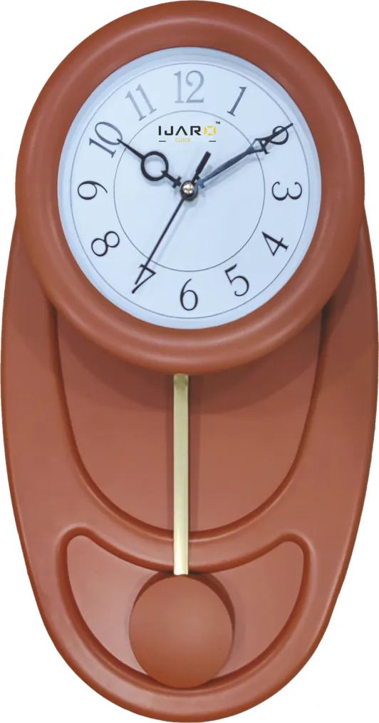 Light Brown Pendulum Wall Clock