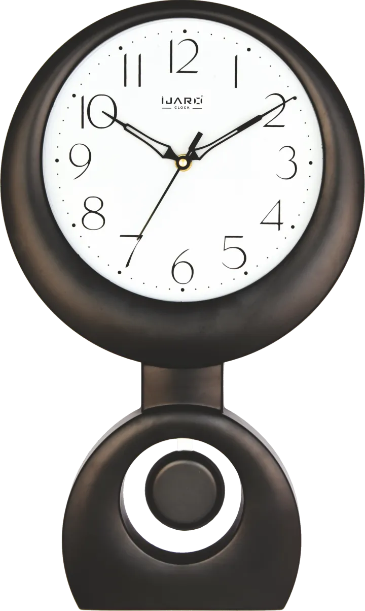 Black Pendulum Wall Clock