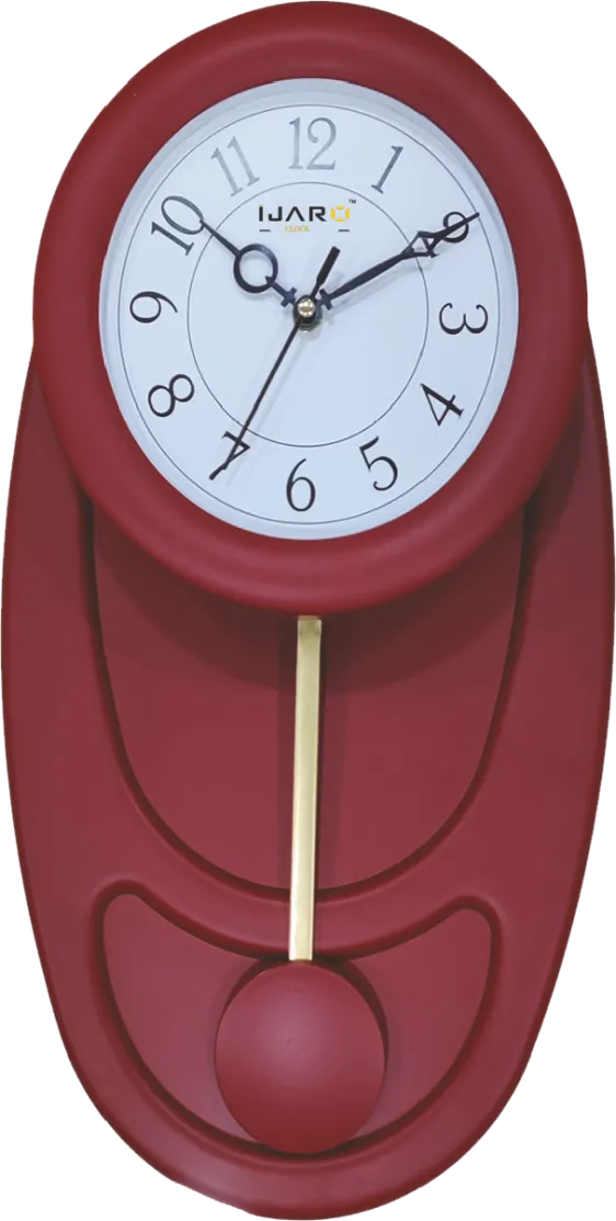 Reddish Brown Pendulum Clock