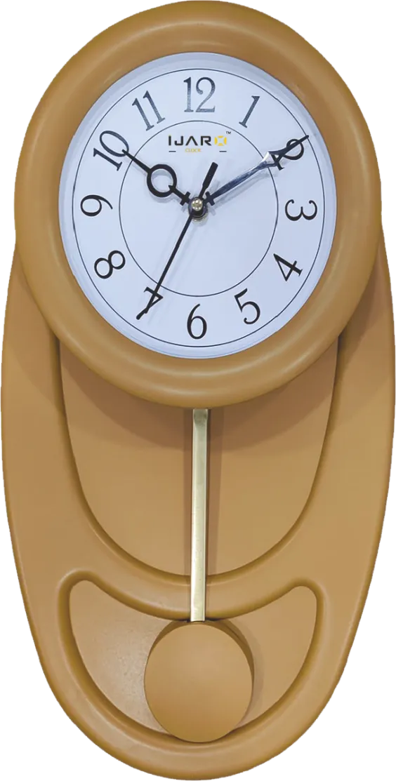 Camel Color Pendulum Wall Clock