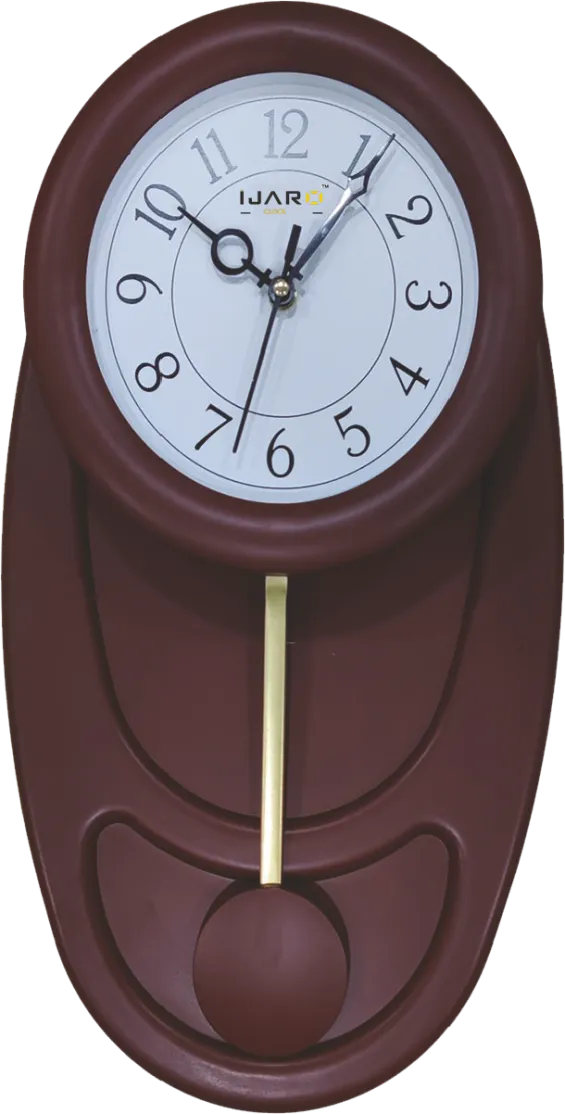 Dark Brown Pendulum Wall Clock