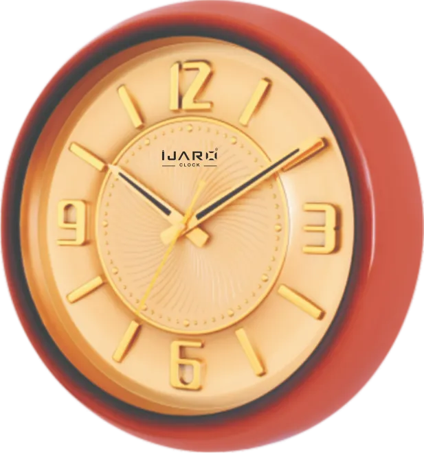 Caramel Round Plastic Wall Clock