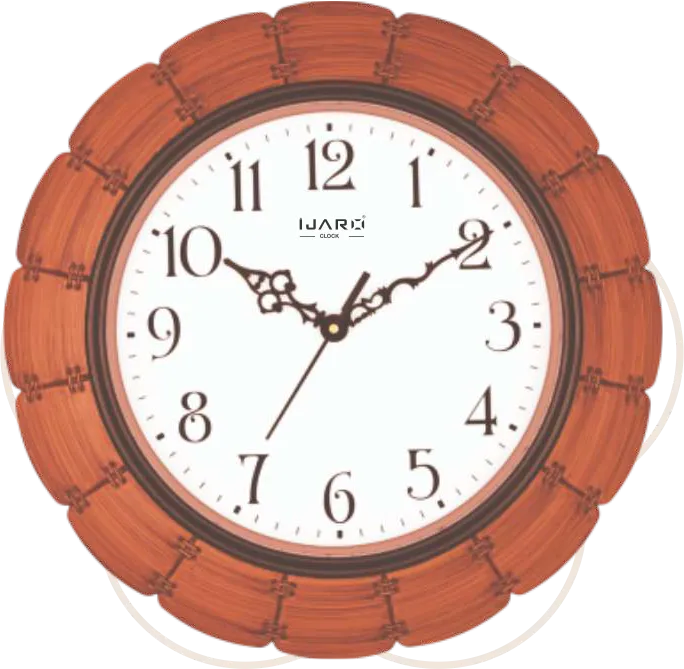 Round Plastic Wall Clock - 3038