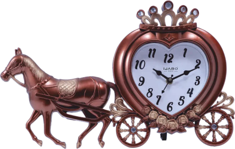 Horse Carriage Shape Table Clock